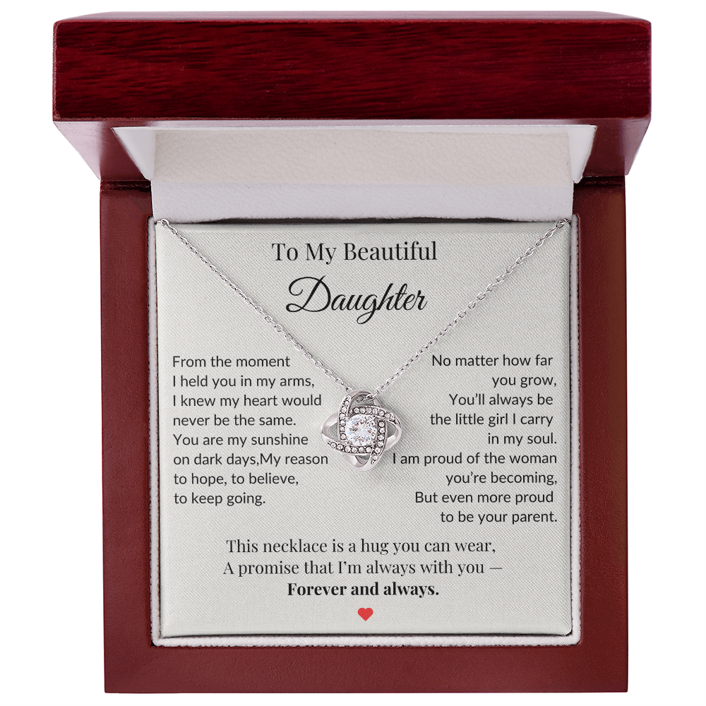 To My Daughter Necklace  – A Bond That Shines Forever