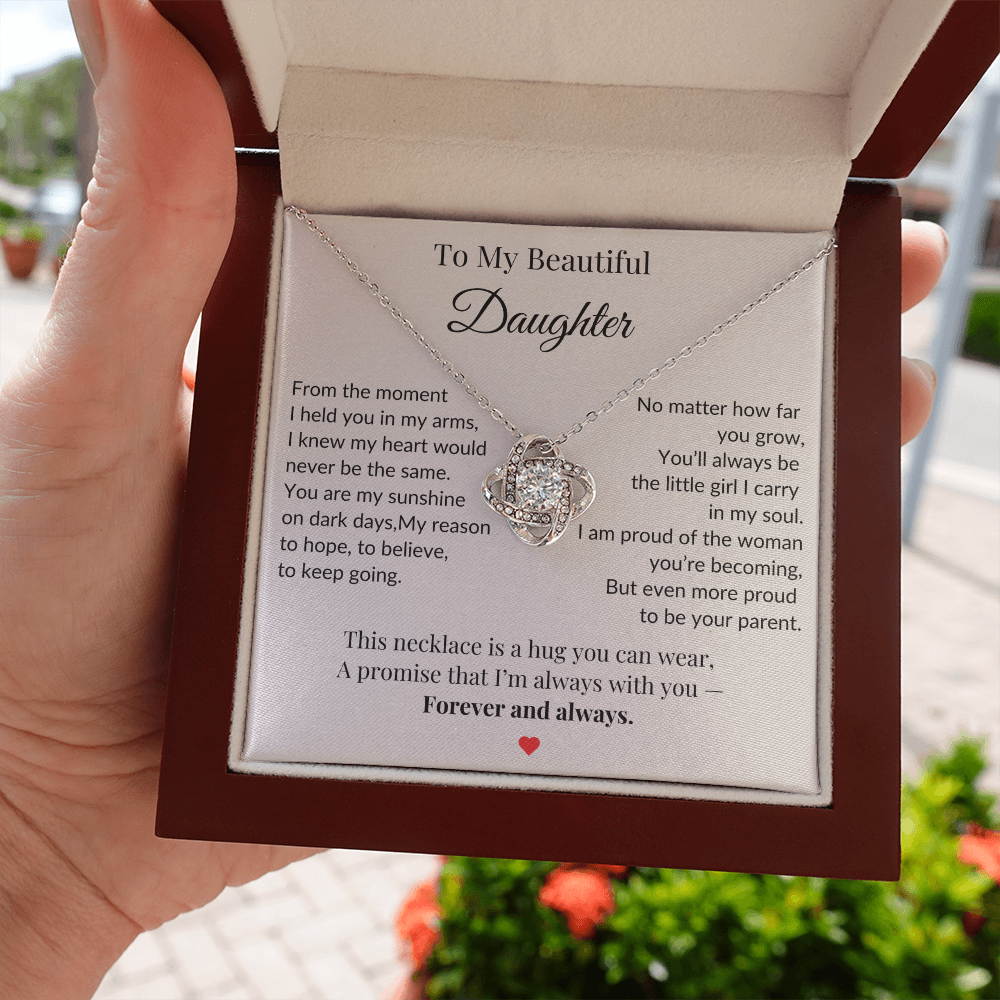 To My Daughter Necklace  – A Bond That Shines Forever