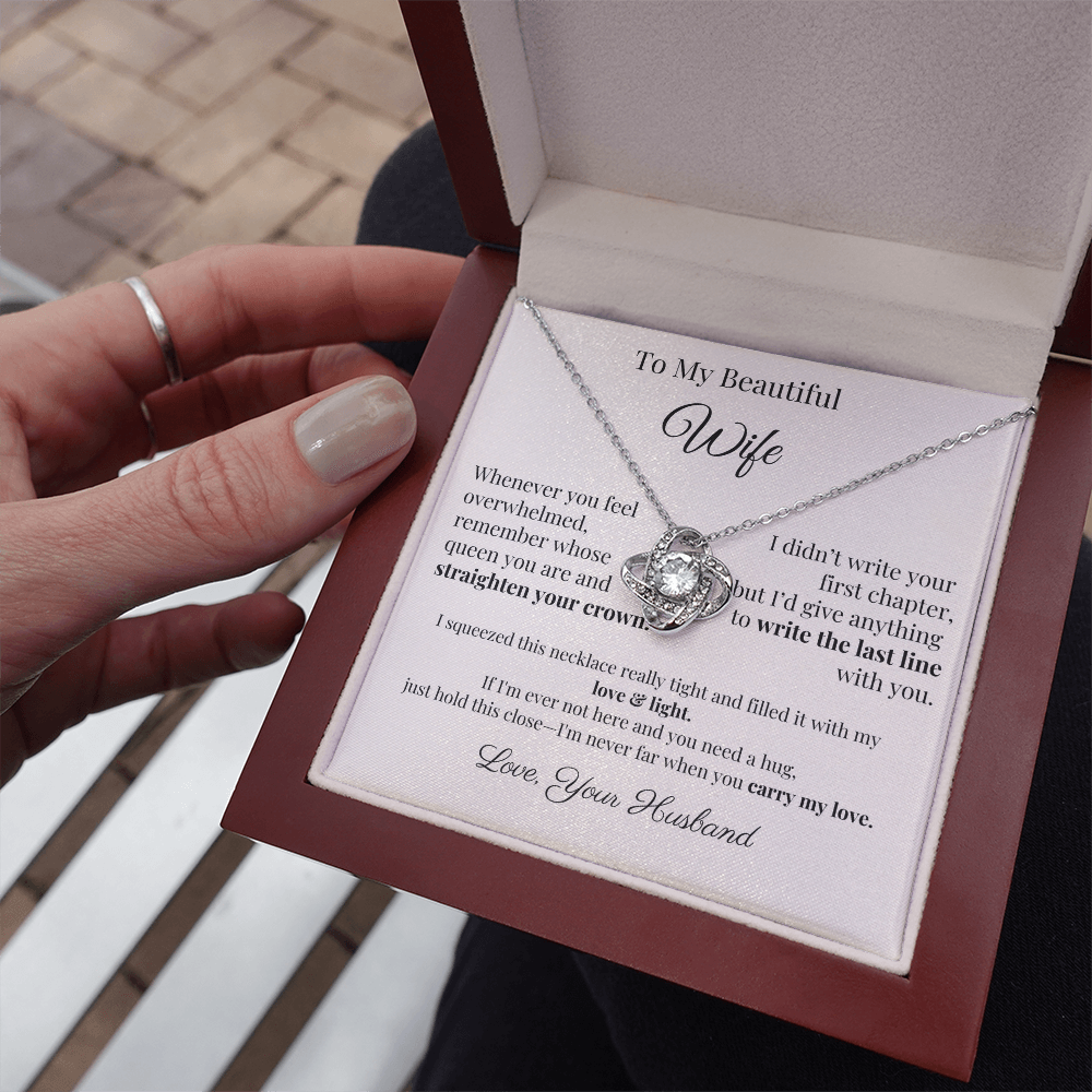 Romantic Gift for Wife – Necklace with Emotional Letter from Husband