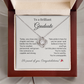 "To a Brilliant Graduate" Necklace – Graduation Gift for Her, Class of 2025 Jewelry