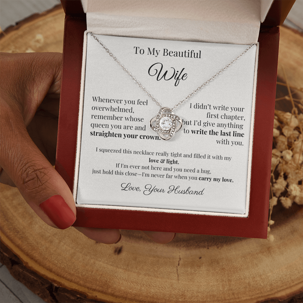 Romantic Gift for Wife – Necklace with Emotional Letter from Husband