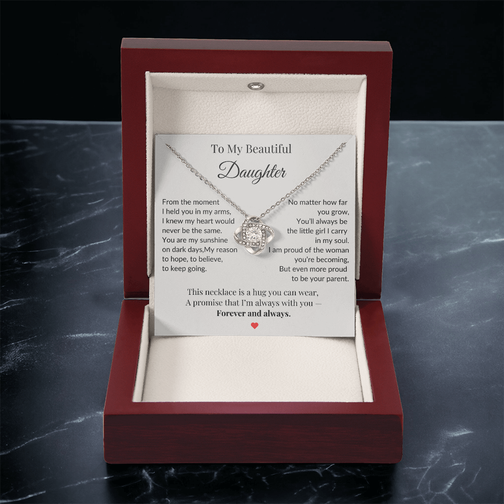 To My Daughter Necklace  – A Bond That Shines Forever