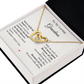 To My Loving Grandma – Two Hearts Necklace with Heartfelt Message Card