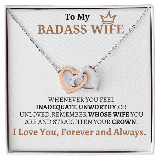 Gift To My Badass Wife Necklace