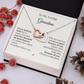 To My Loving Grandma – Two Hearts Necklace with Heartfelt Message Card