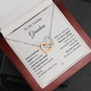 To My Loving Grandma – Two Hearts Necklace with Heartfelt Message Card