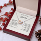 To My Loving Grandma – Two Hearts Necklace with Heartfelt Message Card