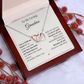To My Loving Grandma – Two Hearts Necklace with Heartfelt Message Card