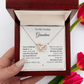 To My Loving Grandma – Two Hearts Necklace with Heartfelt Message Card