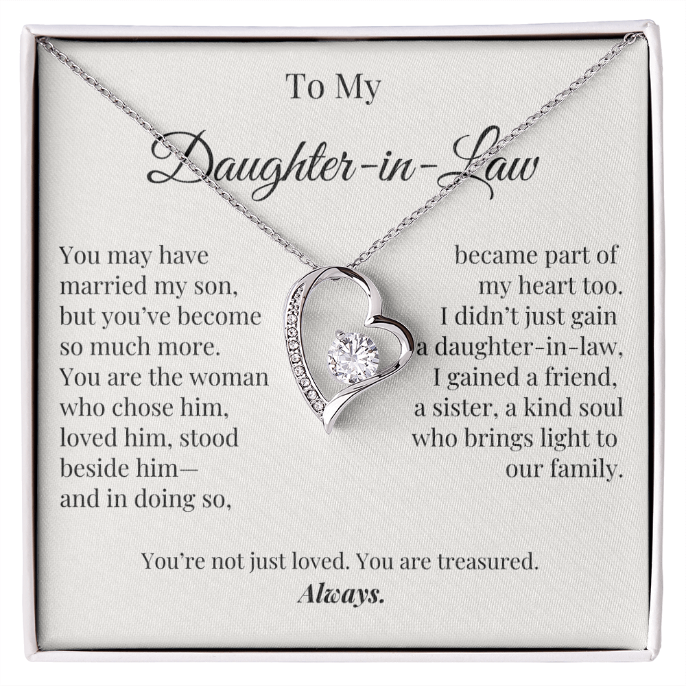 You Are Treasured – Elegant Jewelry Gift for Daughter-in-Law