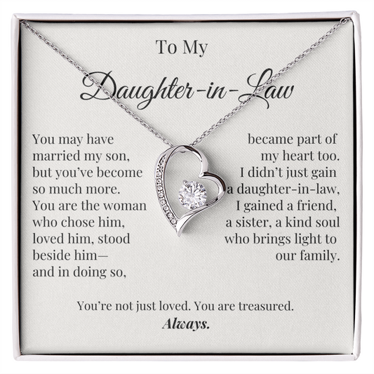 You Are Treasured – Elegant Jewelry Gift for Daughter-in-Law