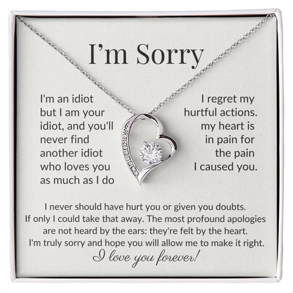 "I'm Sorry" Apology Necklace – For the One You Hurt but Never Stopped Loving