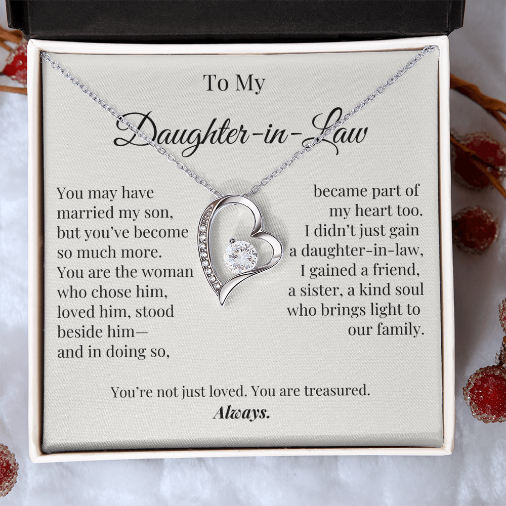 You Are Treasured – Elegant Jewelry Gift for Daughter-in-Law