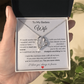 To My Badass Wife – Heartfelt Necklace Gift with Love Note