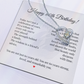 60th Birthday Necklace for Women – Elegant Gift with Heartfelt Message Card