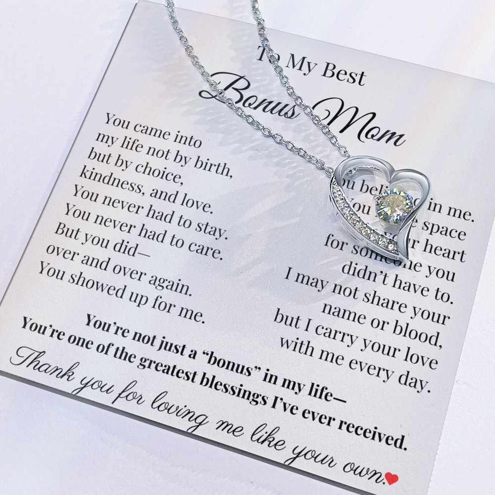 To My Bonus Mom – Heartfelt Gift for Stepmom, Adoptive Mom, or Mother Figure