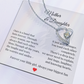 To Mom from Daughter Necklace – Heartfelt Mother & Daughter Gift – Birthday or Christmas Jewelry with Message Card – Forever Your Little Girl