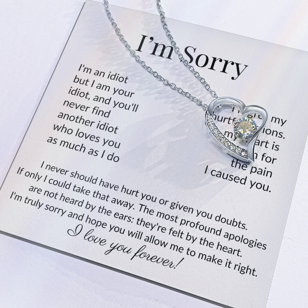 "I'm Sorry" Apology Necklace – For the One You Hurt but Never Stopped Loving