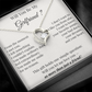 Will You Be My Girlfriend – Romantic Heart Necklace Gift for Her