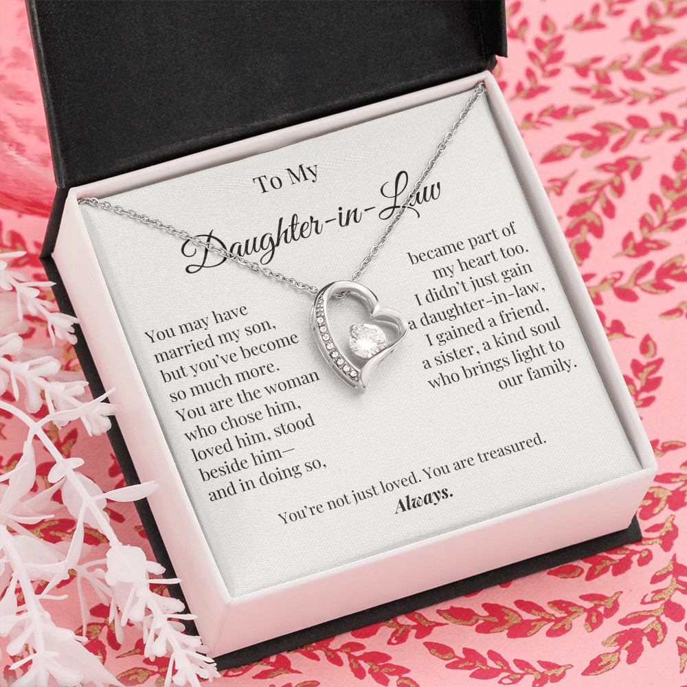 You Are Treasured – Elegant Jewelry Gift for Daughter-in-Law