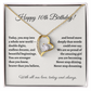 Happy 10th Birthday Necklace – Double Digits Celebration Gift for Daughter, Granddaughter, Niece – Meaningful Jewelry for Tween Girl's Milestone