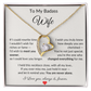 To My Badass Wife – Heartfelt Necklace Gift with Love Note