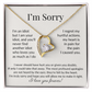 "I'm Sorry" Apology Necklace – For the One You Hurt but Never Stopped Loving