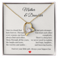 To Mom from Daughter Necklace – Heartfelt Mother & Daughter Gift – Birthday or Christmas Jewelry with Message Card – Forever Your Little Girl