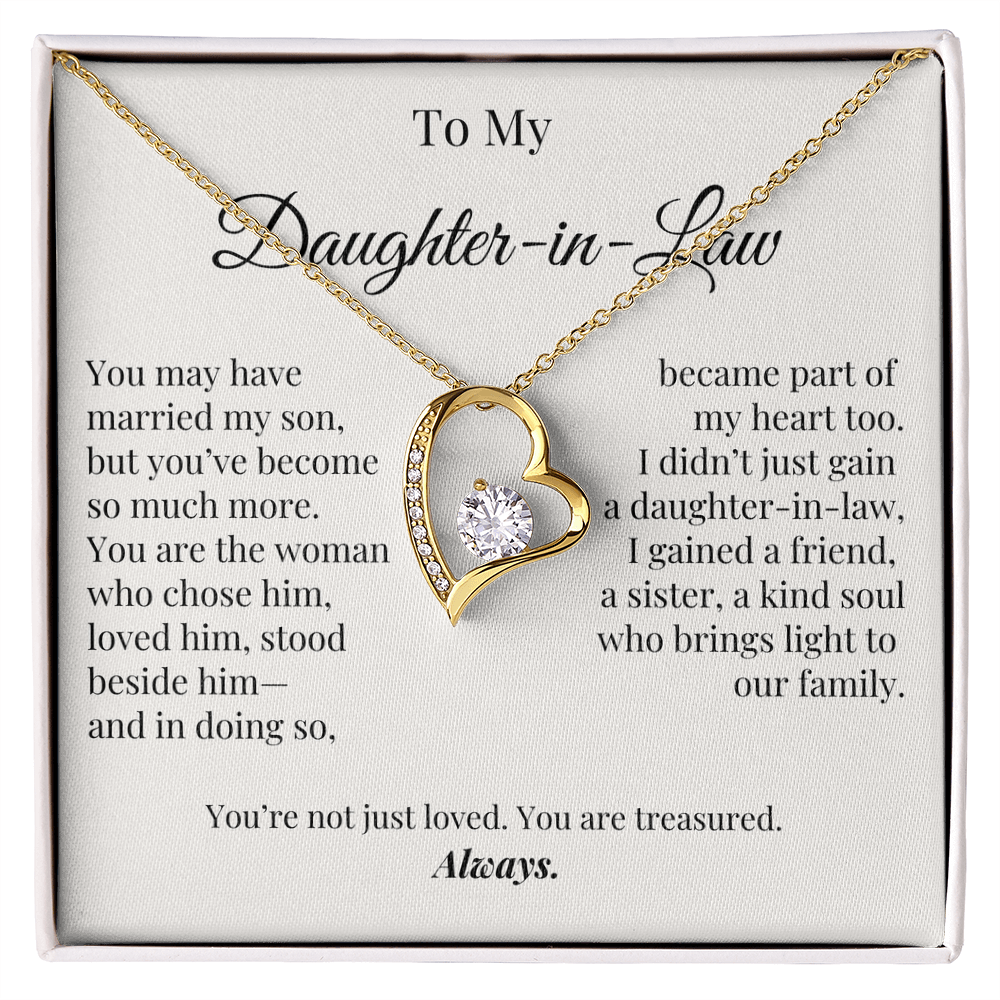 You Are Treasured – Elegant Jewelry Gift for Daughter-in-Law