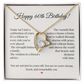60th Birthday Necklace for Women – Elegant Gift with Heartfelt Message Card