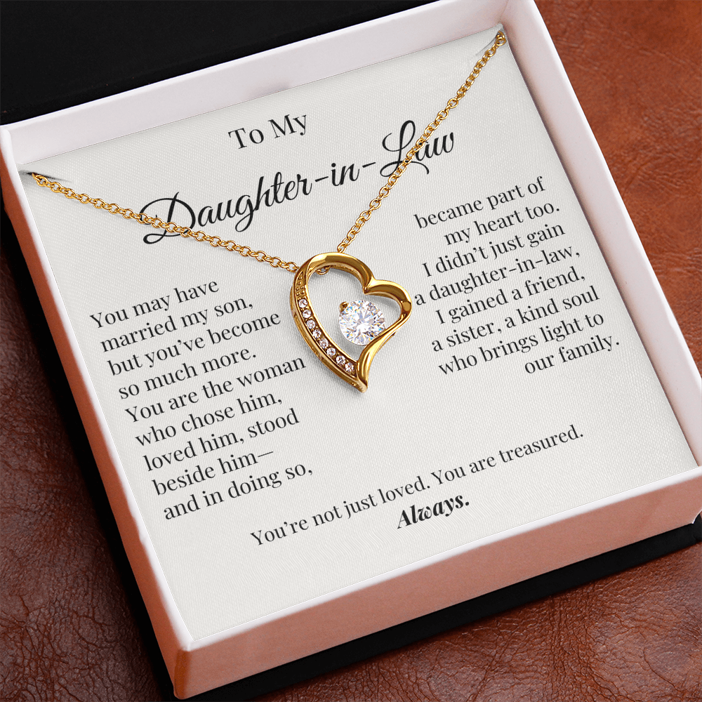 You Are Treasured – Elegant Jewelry Gift for Daughter-in-Law