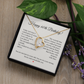 60th Birthday Necklace for Women – Elegant Gift with Heartfelt Message Card