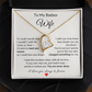 To My Badass Wife – Heartfelt Necklace Gift with Love Note