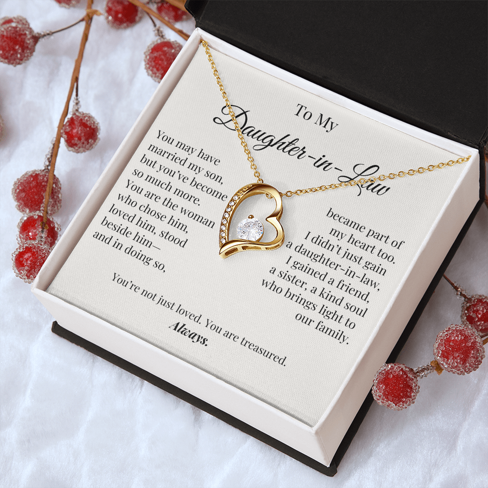 You Are Treasured – Elegant Jewelry Gift for Daughter-in-Law