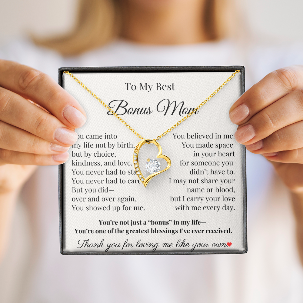 To My Bonus Mom – Heartfelt Gift for Stepmom, Adoptive Mom, or Mother Figure