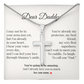 Dad-to-Be Gift from Baby – Pregnancy Keepsake Necklace with Message Card